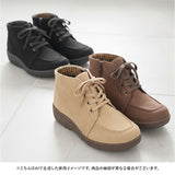 Pansy パンジー ブーツ レディース 通販 ショートブーツ レースアップブーツ 編み上げブーツ レディースシューズ 靴 シューズ 婦人靴 ショート ゆったり 幅広 撥水 生活防水 スエード調