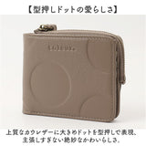 toleur 財布 トーラ ドット 通販 二つ折り財布 2つ折り財布 折財布 ミニ財布 コンパクト レディース 本革 レザー牛革 L字ファスナー 小銭入れあり 大容量 旅行 女性 大人 女子 おしゃれ