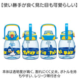 スケーター 水筒 ストロー 通販 skater PSHP12 ストロー付き水筒 ストローボトル 1.2リットル 1200ml 軽量 軽い キッズ 子ども ショルダー ベルト付き クリア ボトル キャラクター