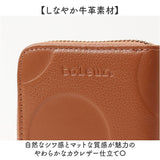 toleur 財布 トーラ ドット 通販 二つ折り財布 2つ折り財布 折財布 ミニ財布 コンパクト レディース 本革 レザー牛革 L字ファスナー 小銭入れあり 大容量 旅行 女性 大人 女子 おしゃれ