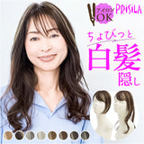 prisila プリシラ ウィッグ ST-012 ST-012L 通販 ウイッグ 部分ウィッグ 白髪隠し 白髪隠しウィッグ かつら つけ毛 ポイントウィッグ ポイントウイッグ 白髪カバー PRISILA カツラ 白髪