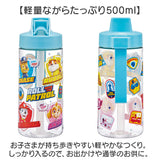 SKATER スケーター ボトル 500ml PSTB5 ストロー 通販 水筒 子供用水筒 マイボトル 直飲み ストローボトル クリア 透明 スパウト型 プラスチック キャラクター かわいい 可愛い 男の子