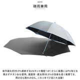 '+TIC プラスチック 傘 通販 日傘 晴雨兼用 長傘 オシャレ 晴雨兼用傘 遮光 遮熱 おしゃれ メンズ 男性 レディース 女性 男女兼用 UVカット かさ 50cm 通勤 通学 COOL SHADE