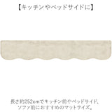 インテリアマット 45x252 通販 マット フロアマット キッチン用マット 滑り止め すべり止め ふわふわ フワフワ さらさら サラサラ 洗える 丸洗い 毛足 長め ラビットファー調 pupumof