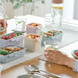 push&push ランチボックス 400ml 通販 弁当箱 お弁当箱 おかず入れ フードコンテナ 保存容器 1段 一段 ワンプッシュ おしゃれ 本体のみ 電子レンジ対応 食洗機対応 冷凍対応 女性 大人