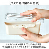 push&push ランチボックス 600ml 通販 弁当箱 お弁当箱 おかず入れ フードコンテナ 保存容器 1段 一段 ワンプッシュ おしゃれ 本体のみ 電子レンジ対応 食洗機対応 冷凍対応 女性 大人