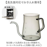 耐熱ガラス ケトル ポット 通販 コーヒーケトル ガラスポット ガラスケトル ドリップ ガラス製 食洗器対応 電子レンジ対応 珈琲 QAHWA カフア 湯沸かし 細口 コーヒー 紅茶 贈り物