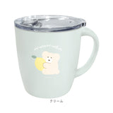 クーリア ステンレス マグ 330ml 通販 マグカップ コップ カップ ステンレスマグ タンブラー フタ付き フタつき 蓋つき 蓋付き フタ ふた 蓋 透明 クリア 食器 Q-Lia モコモカ ギフト