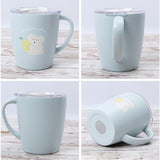 クーリア ステンレス マグ 330ml 通販 マグカップ コップ カップ ステンレスマグ タンブラー フタ付き フタつき 蓋つき 蓋付き フタ ふた 蓋 透明 クリア 食器 Q-Lia モコモカ ギフト
