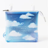 移動ポケット 2ポケット クリア 通販 クリップポケット ポシェット ポケット 小物入れ マルチポーチ ポーチ クリップ付き マルチポッケ ハンカチ入れ ティッシュ入れ 収納 透明感