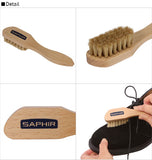 サフィール SAPHIR 通販/正規品 おすすめ 磨き 定番 用品 シューケア クリーム 小型 クツ くつ ブラシ 靴 豚毛 ハンドルブラシ ブリストルブラシ