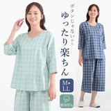 パジャマ レディース 綿100% 通販 ルームウエア ルームウェア ナイトウェア 部屋着 寝間着 ナイトウエア かぶり 女性 ゆったり 7分袖 七分袖 プルオーバー ウエストゴム 7分丈 七分丈