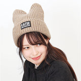 ニット帽 猫耳 通販 ニットキャップ 帽子 キャップ レディース ネコ耳 秋冬 冬小物 かわいい 可愛い おしゃれ オシャレ 女性 女の子 400383 レディースファッション ファッション小物