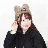 ニット帽 猫耳 通販 ニットキャップ 帽子 キャップ レディース ネコ耳 秋冬 冬小物 かわいい 可愛い おしゃれ オシャレ 女性 女の子 400383 レディースファッション ファッション小物