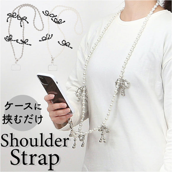 スマホストラップ ショルダー 通販 スマホ ストラップ ビーズ スマホショルダーストラップ スマートフォンストラップ ショルダーストラップ リボン かわいい おしゃれ 斜めがけ