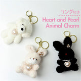 チャーム ハート アニマル 通販 キーホルダー ぬいキーホルダー ぬいぐるみチャーム バッグチャーム ストラップ キーリング 動物 マスコット アニマルモチーフ かわいい 可愛い キュート