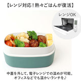 弁当箱 2段 570ml 通販 日本製 ランチボックス 二段 お弁当箱 二段弁当箱 2段弁当箱 レディース 大人 女子 おしゃれ シンプル 中フタ以外 食洗機対応 蓋を外して 電子レンジ対応