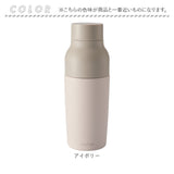 水筒 マグボトル 通販 reach will 魔法瓶 380ml vase ステンレスマグボトルベース 保冷 保温 ダイレクトボトル ステンレスボトル マグ 直飲み コップ付き レディース メンズ コンパクト