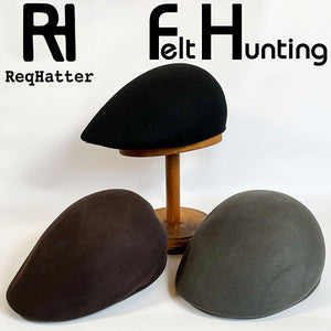 帽子 ハンチング メンズ 通販 ReqHatter RH405 レックハッター フェルトハンチング ハンチング帽子 レディース ぼうし ハンチング帽 おしゃれ ブランド 冬 秋冬 かわいい シンプル 無地