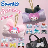マスコットキーホルダー サンリオ 通販 ふわみみリボンバッグチャーム バッグチャーム マスコット キーホルダー めじるし キャラクター グッズ チェーン チャーム キッズ 女の子 かわいい