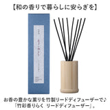りらく リードディフューザー 通販 ルームフレグランス バンブーディフューザー 竹スティック 芳香剤 和の香り 日本製 贈り物 ギフト インテリア雑貨 インテリア リラクゼーション 日用品