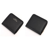 財布 レディース 二つ折り 通販 二つ折り財布 角シボ ミドルラウンド財布 ミニ財布 サイフ さいふ ミニウォレット 折り財布 小銭入れ 折財布 ラウンドファスナー フェイクレザー 合皮