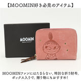 MOOMIN ムーミン 二つ折り財布 通販 折り財布 折りたたみ財布 2つ折り財布 財布 お財布 サイフ レザー 型押し 本革 革 ジャバラ仕様 見やすい 出し入れしやすい 大人 かわいい 可愛い