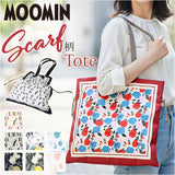 ムーミン トートバッグ 通販 巾着トートバッグ A4 トート バッグ レディース 肩掛けバッグ 肩掛け Moomin bag 鞄 かばん カバン バック RMSC-01 スカーフ柄 北欧 軽量 通勤 通学 きれいめ
