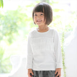 子供服 フォーマル 女の子 トップス 通販 Tシャツ 白 フリル ロンT 長袖 キッズ 子供 卒園式 入学式 着まわし 発表会 結婚式 子ども服 ガールズ フォーマル2段フリルTシャツ Aenak 125002