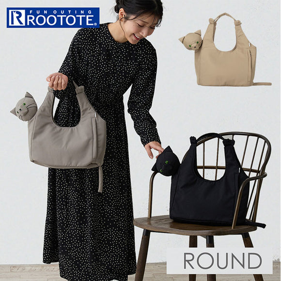 ROOTOTE ルートート トートバッグ 1034 通販 トートバック 肩掛けバッグ 手提げバッグ 肩掛けカバン てさげかばん レディース 小さめ かわいい オシャレ 可愛い おしゃれ 猫モチーフ ねこ