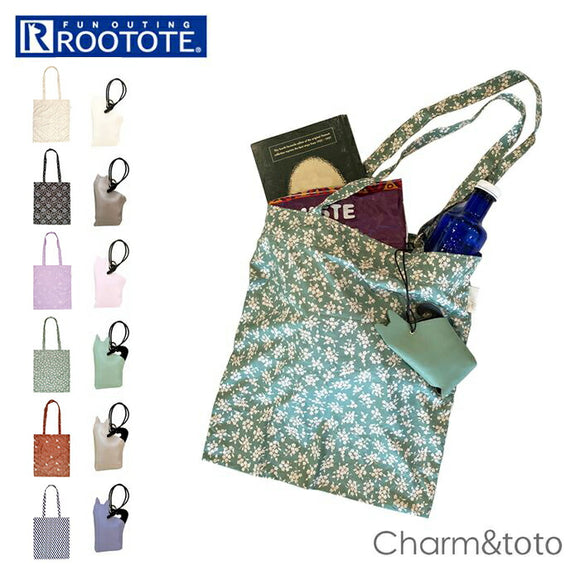 rootote エコバッグ ルートート 1045 通販 エコバック 折りたたみ コンパクト トートバッグ サブバッグ トートバック 折りたたみバッグ 買い物バッグ レディース A4 縦型 縦 おしゃれ