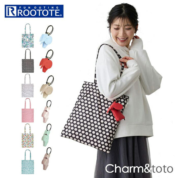 rootote エコバッグ ルートート 1046 通販 エコバック 折りたたみ コンパクト トートバッグ サブバッグ トートバック 折りたたみバッグ 買い物バッグ レディース A4 縦型 縦 かわいい