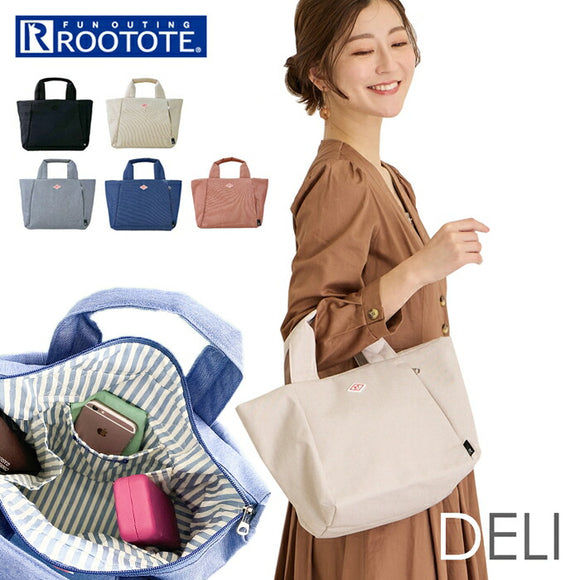 ルートート トートバッグ ROOTOTE 1120 通販 トートバック レディース 小さめ ファスナー付き 軽量 軽い 撥水 はっ水 自立 通勤 通学 サブバッグ 大人かわいい おしゃれ シンプル 無地