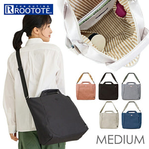 ルートート トートバッグ ROOTOTE 1122 通販 トートバック 2way ショルダーバッグ レディース 大きめ A4 通勤 通学 軽量 軽い 撥水 はっ水 自立 斜めがけ ファスナー付き シンプル