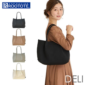 ルートート トートバッグ 通販 ROOTOTE 1153 トートバック 手提げバッグ 肩掛け 手持ち 軽量 軽い 自立 洗える 手洗い 通勤 通学 おしゃれ きれいめ オシャレ シンプル 無地 DELI デリ