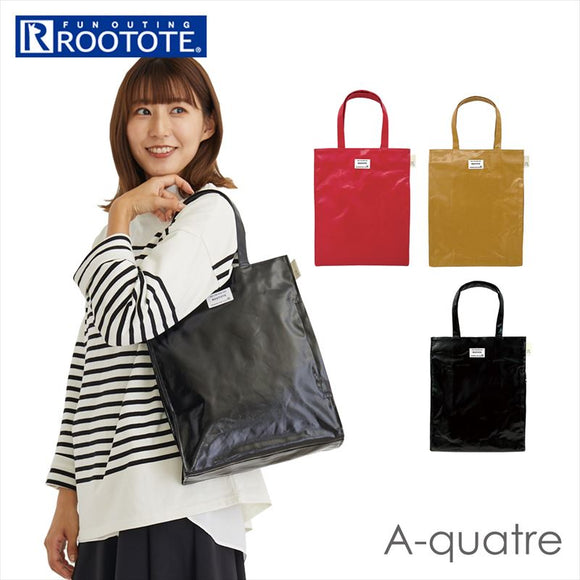 ルートート トートバッグ ROOTOTE 1201 通販 EU.アーキャトル.ラミネート-G トートバック レッスンバッグ 肩掛け A4 縦型 レッスンバック サブバッグ シンプル 無地 レディース おしゃれ