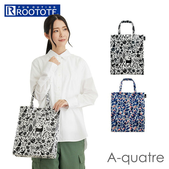 ルートート a4 縦 アーキャトル 通販 ROOTOTE 1207 トートバッグ トートバック レディース 通勤 通学 マチあり おしゃれ 大人 かわいい 肩掛け 北欧 植物柄 テキスタイル パターン