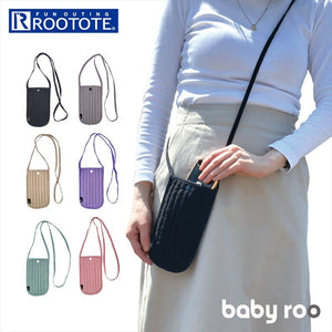 ルートート スマホショルダー ROOTOTE 1231 通販 SC.ベビールーフラット.イブル ミニショルダー ショルダーバッグ ポシェット ショルダーバック ミニバッグ 斜めがけ キルティング 布