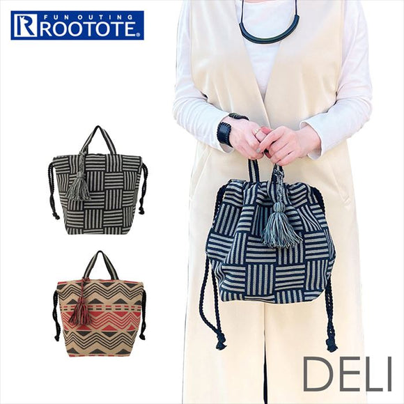 ルートート トートバッグ 1241 ROOTOTE 通販 トートバック 2way ショルダー ショルダーバッグ ショルダーバック レディース 肩掛け おしゃれ 大人 かわいい DELI デリ ETHNIC pattern