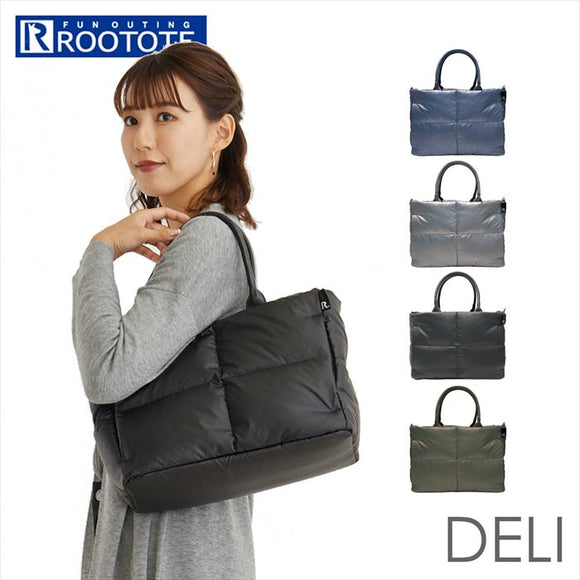 ROOTOTE フェザールー 1243 ルートート 通販 トートバッグ トートバック レディース 肩掛け 軽量 軽い 自立 通勤 通学 大人 かわいい お仕事 ビジネス あったか FEATHER ROO DELI デリ