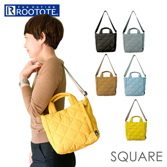 ルートート トートバッグ 1267 ROOTOTE 通販 トートバック 2way ショルダー ショルダーバッグ ショルダーバック レディース おしゃれ 大人 斜めがけ 通勤 通学 撥水 SQUARE スクエア