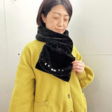 マフラー レディース 差し込み 通販 ROOTOTE ルートート 1275 ショルダーバッグ サコッシュ ショルダーバック 2way 防寒 あったか おしゃれ かわいい もこもこ ふわふわ 冬 秋冬 Muff ROO