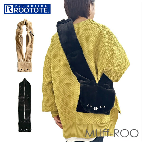 マフラー レディース 差し込み 通販 ROOTOTE ルートート 1275 ショルダーバッグ サコッシュ ショルダーバック 2way 防寒 あったか おしゃれ かわいい もこもこ ふわふわ 冬 秋冬 Muff ROO