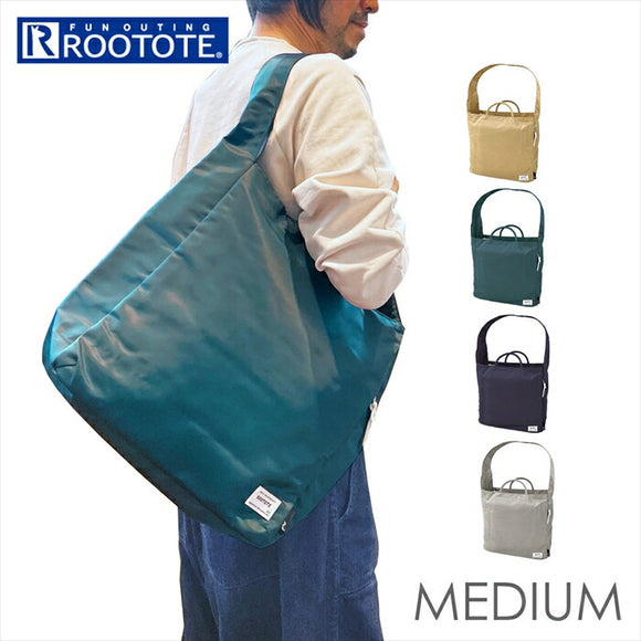 ルートート トートバッグ ROOTOTE 1277 通販 トートバック ナイロン レディース 肩掛け 大きめ 通勤 通学 A4 ファスナー付き 大人 かわいい おしゃれ 無地 シンプル MEDIUM ミディアム