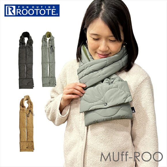 マフラー レディース 差し込み 通販 ROOTOTE ルートート 1280 ショルダーバッグ サコッシュ ショルダーバック 2way 防寒 あったか おしゃれ かわいい シンプル キルティング 秋冬 Muff