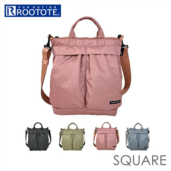ルートート トートバッグ 1282 ROOTOTE 通販 トートバック 2way ショルダー ショルダーバッグ ショルダーバック レディース おしゃれ 大人 かわいい 通勤 通学 肩掛け 斜めがけ SQUARE