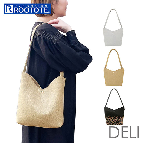 ルートート トートバッグ ROOTOTE 1301 通販 トートバック レディース お仕事バッグ きれいめ 肩掛け おしゃれ 小さめ シンプル ラメ 大人 かわいい 軽量 軽い DELI ami knit