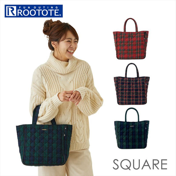 ルートート トートバッグ ROOTOTE 1346 通販 トート バッグ 小さめ レディース レッスンバッグ おけいこバッグ お稽古バッグ キルティング チェック タータンチェック 通学 通勤