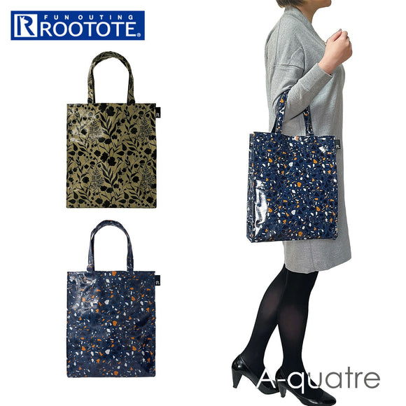 ルートート トートバッグ ROOTOTE 1380 通販 ラミネート トート レディース 小さめ 撥水 はっ水 軽量 軽い 通勤 通学 A4 縦 レッスンバッグ サブバッグ マチあり 手持ち 手提げ 肩掛け