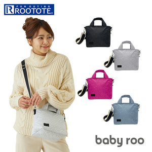 ルートート ショルダー ROOTOTE 1389 通販 レディース 斜めがけ 大人 小さめ 軽量 軽い 自立 ミニショルダーバッグ 無地 シンプル ファスナー ミニトート ミニバッグ デザイン 幾何学柄